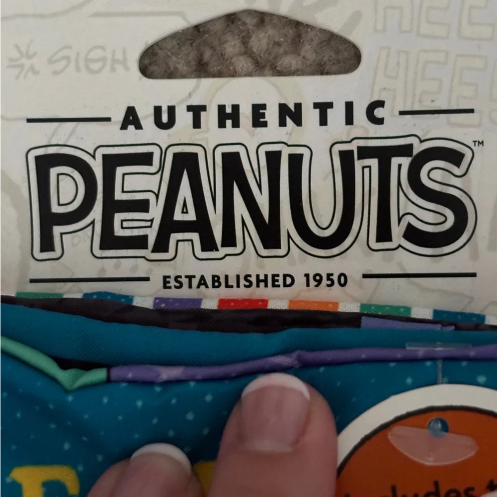 Peanuts Dog Toy Interactive Crinkle Halloween Comic Book w/ Squeakers New